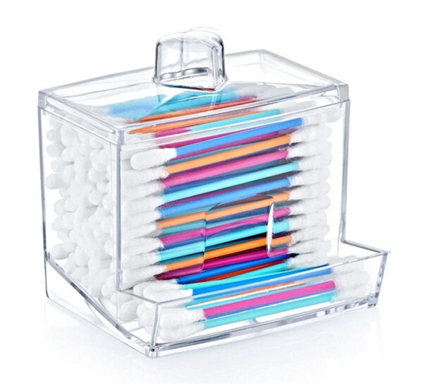 RECIPIENTE PORTA COTONETES OKYANUS (OKY-657) - Imagen 2