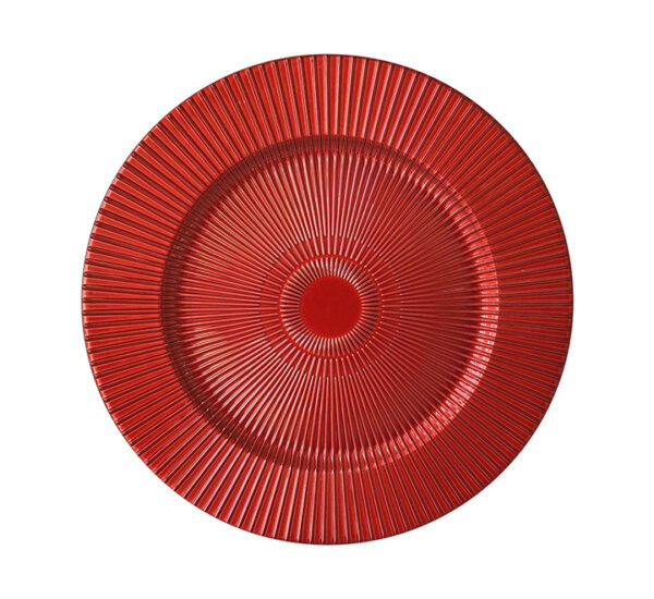 Plato Base 33x1.8Cm Rojo SANTINI (180-0700118)
