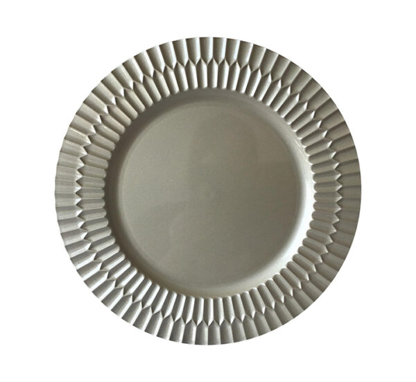 Plato Base 33x1.6Cm Plata SANTINI (180-0700257)