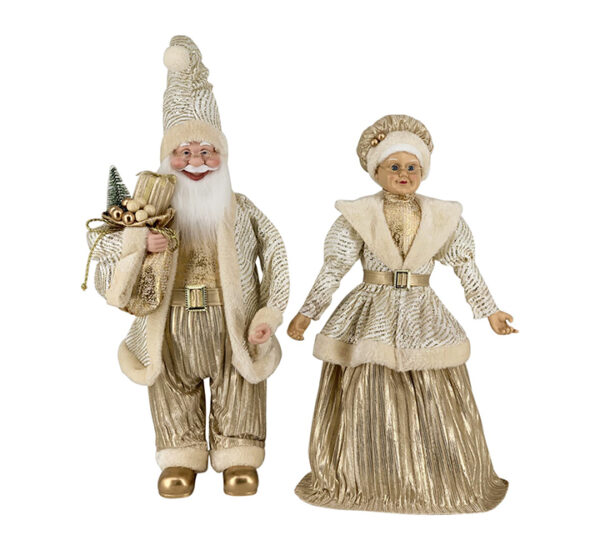 Juego Santa Y Mamá Noel Decorativos 2 Piezas 60Cm SANTINI (160-4502105)