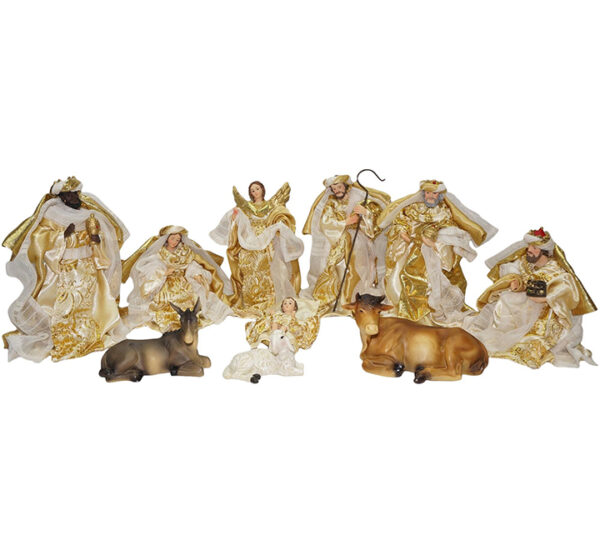 Juego Nacimiento 6 Pulgadas 10 Piezas Dorado SANTINI (100-4900351)