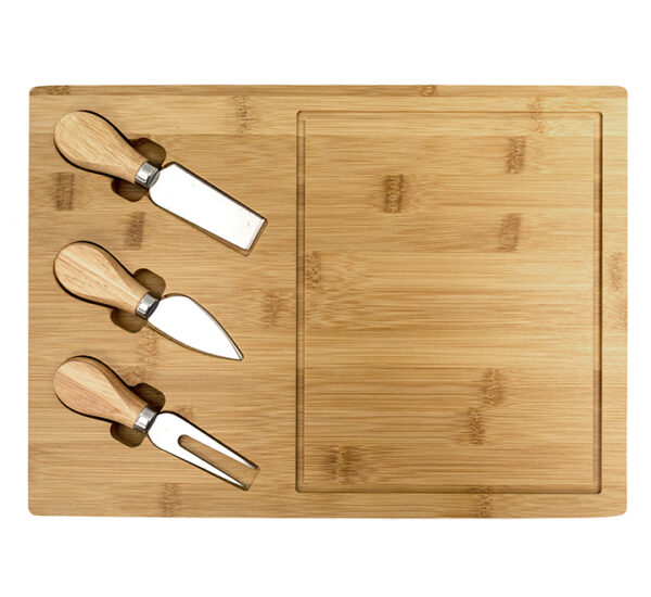 Tabla De Quesos Con Cuchillos (34x25Cm) FEDERAL (21273)