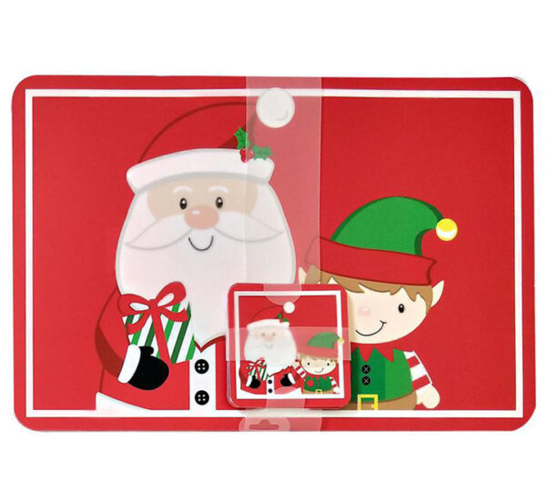 Juego Individual Navideño Con Portavasos 42x27.5Cm SANTINI (180-4700047) - Imagen 2