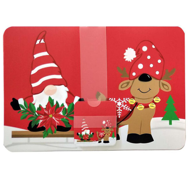 Juego Individual Navideño Con Portavasos 42x27.5Cm SANTINI (180-4700047) - Imagen 3