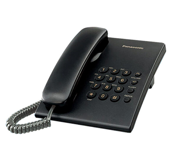 Teléfono Alámbrico Negro PANASONIC (KXTS500)