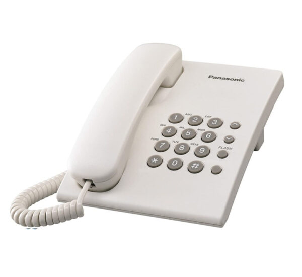 Teléfono Alámbrico Blanco PANASONIC (KXTS500W)