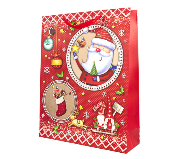 Funda Regalo Navideña Papá Noel 43x14x55Cm HOME LIFE (SAN1193/1063XL)