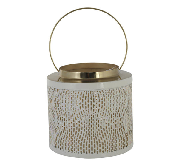 Linterna Deco Blanco 21.5x21.5x20Cm CONCEPTS (429-6500061)