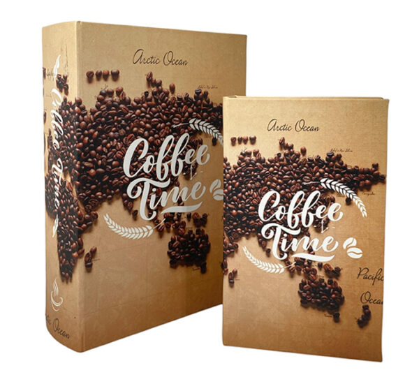Juego Caja De Libros 2 Piezas Coffee Time 27x18x7Cm CONCEPTS (449-656927)