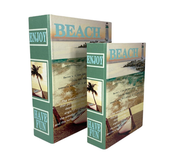 Juego Caja De Libros 2 Piezas Beach 30x24x8Cm CONCEPTS (449-746811) - Imagen 2