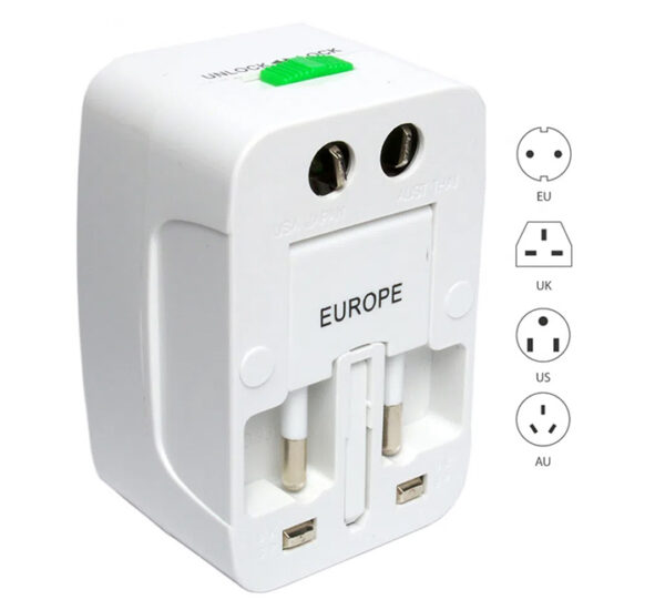 Adaptador Universal Para Viajes RUKO (PBA-860) - Imagen 2