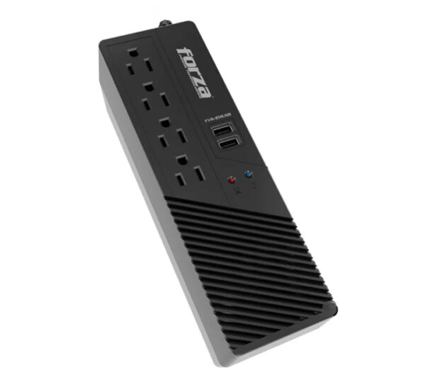 Regulador Voltaje 1000VA / 500W / 4 Tomas / 2 Usb FORZA (FVR-1011USB) UR200FOR11