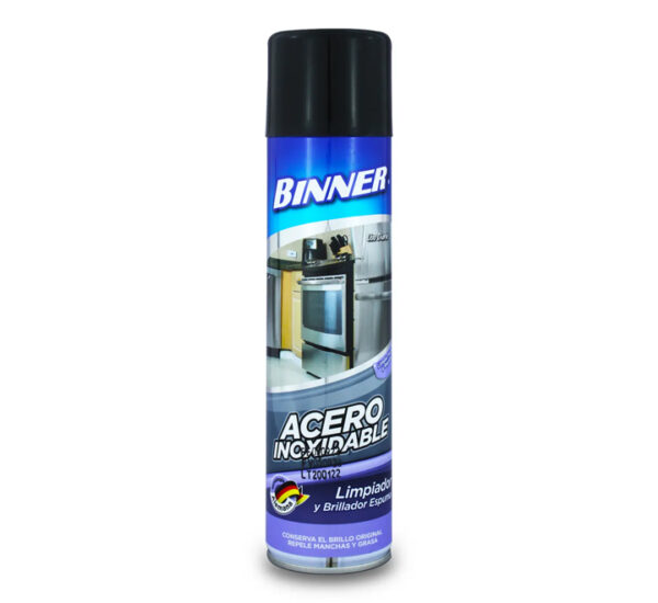 Limpiador (Acero Inoxidable) Spray 400ML BINNER (BN20010325)