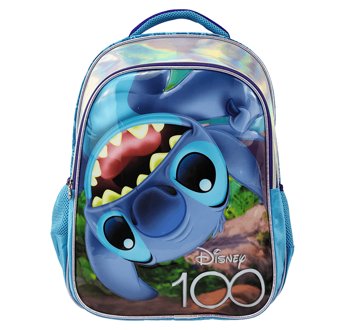 Mochila Escolar Disney 100 Años Para Para Niña De Diseño Stitch PRIMAVERA  16.5 Pulgadas - AKI