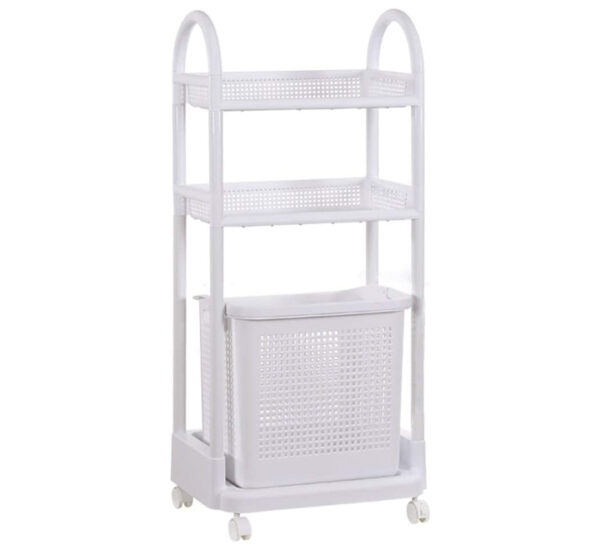 Mueble Lavandería 2 Repisas Con Ruedas FEDERAL (21178)