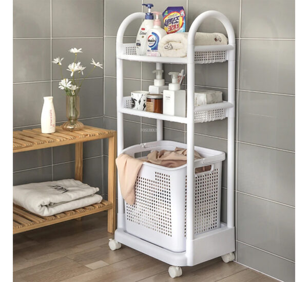 Mueble Lavandería 2 Repisas Con Ruedas FEDERAL (21178) - Imagen 5