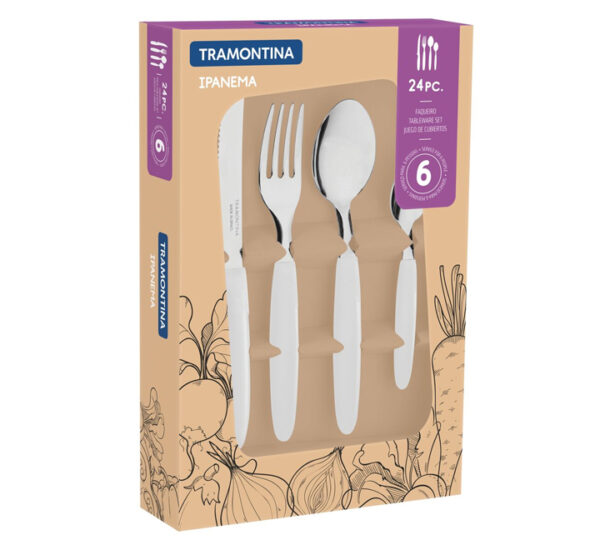 Cubierto Ipanema (24 Piezas) TRAMONTINA (23398/672)
