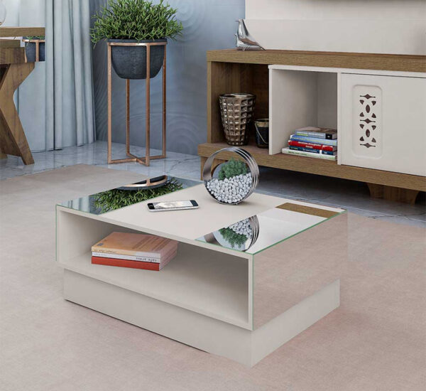 Mesa De Centro Detroit Off White KUMIX (E70728) - Imagen 3
