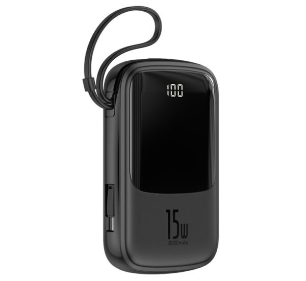 PowerBank 10,000mAh 3A 15W PD Negro PPQD-A01 BASEUS (6953156214668) - Imagen 2