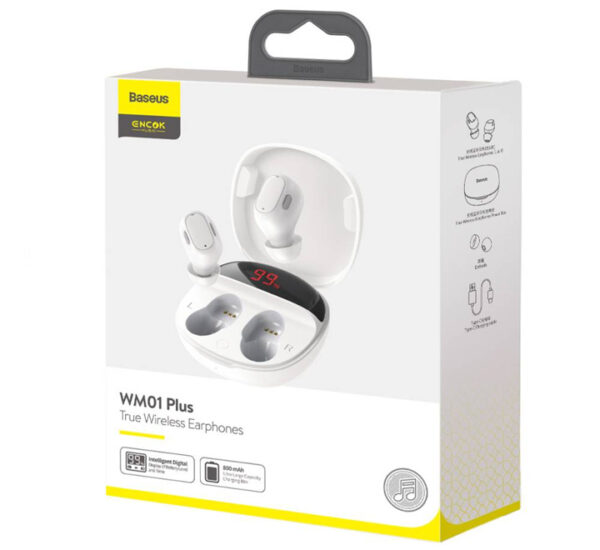 Audífonos Inalámbricos Blanco WM01 Plus Encok BASEUS (6932172612009) - Imagen 8