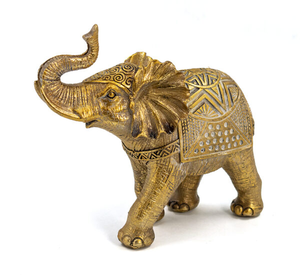 Adorno Elefante 21x19Cm Dorado Poliresina FEDERAL (21521)