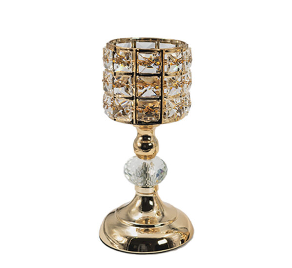 Candelabro De Metal 11x23Cm Dorado FEDERAL (21952)