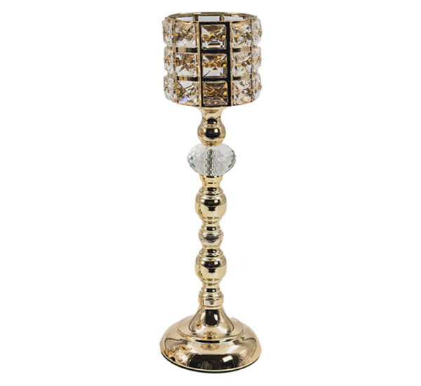 Candelabro De Metal 11x35Cm Dorado FEDERAL (21954)
