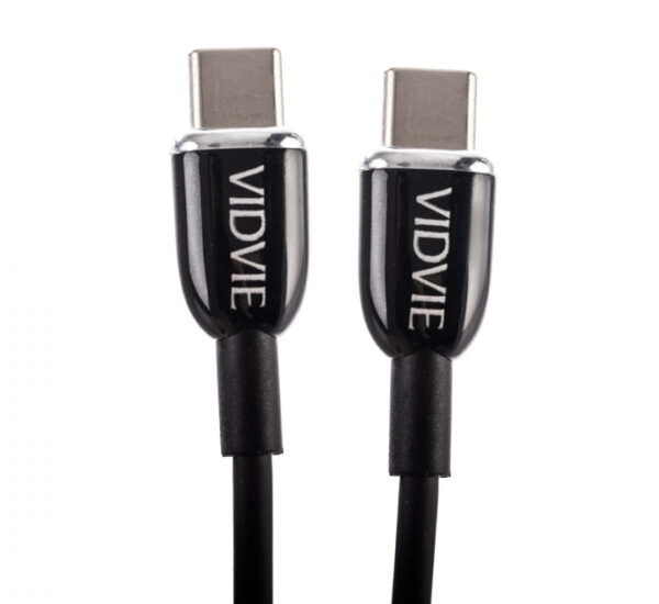 Cable Tipo C-Tipo C (120Cm) PD 60W Negro VIDVIE (6974280912336)