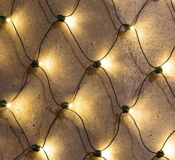 Luces Malla Amarillo 120 Luces (1.5X1.5M) Cable Verde MCN (2300562) - Imagen 3