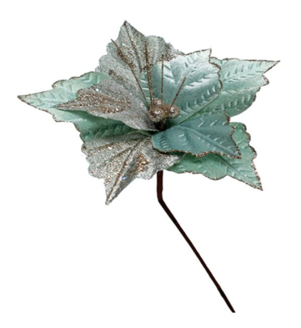 Flor Navideña Poinsetia 30Cm Menta Magic MIRO(249002)(24004)