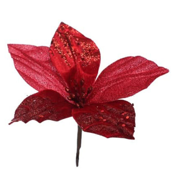 Flor Navideña Poinsetia 20Cm Roja Fussion MIRO(204377)(24006)