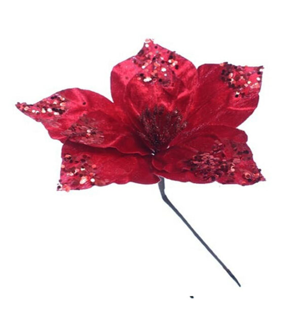 Flor Navideña Poinsetia 25Cm Roja Fussion MIRO(204940)(24010)