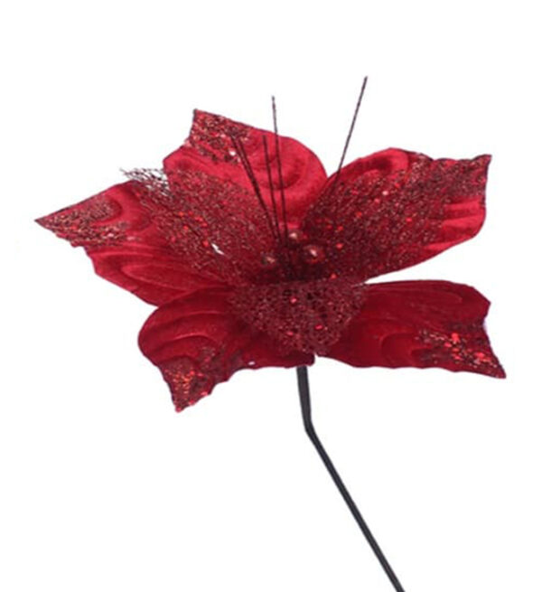 Flor Navideña Poinsetia 30Cm Roja Fussion MIRO(203097)(24012)