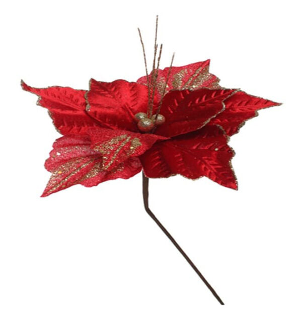 Flor Navideña Poinsetia 30Cm Roja Fussion MIRO(202847)(24021)