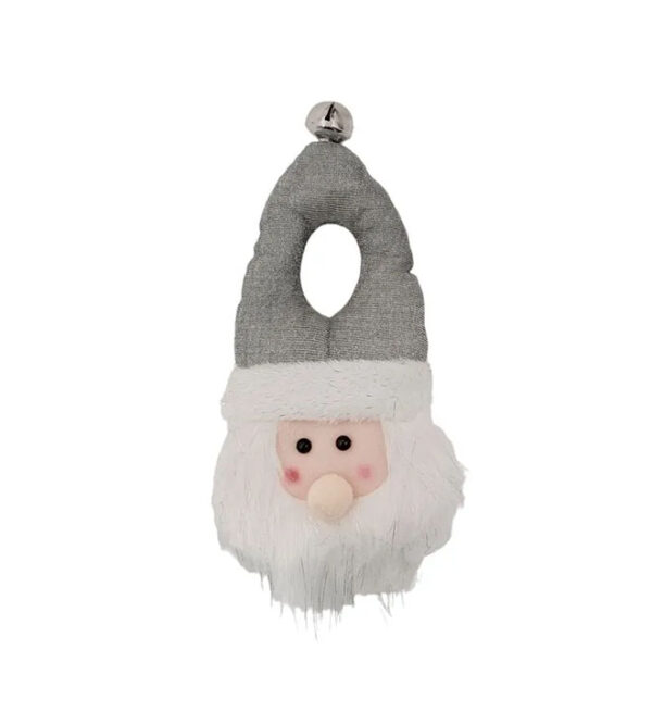 Muñeco Navideño Colgante para puerta 30cm Plateado SURT ML(ST2317-100)