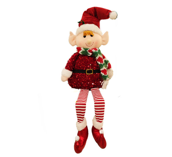 Muñeco Elfo Sentado 68Cm Rojo Surtido MARANELO (ST2317-60)