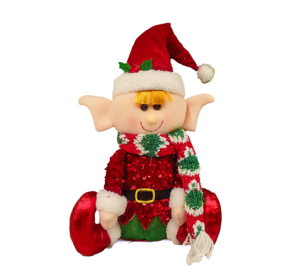 Muñeco Elfo Sentado 43Cm Rojo Surtido MARANELO (ST2317-61) - Imagen 3