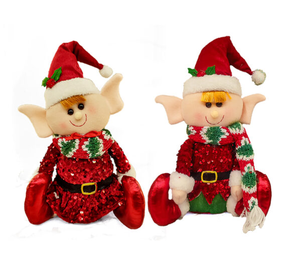 Muñeco Elfo Sentado 43Cm Rojo Surtido MARANELO (ST2317-61)