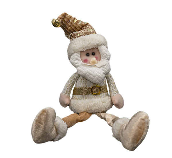 Muñeco Navideño Sentado 43Cm Dorado ML(ST2317-79) - Imagen 3
