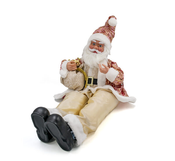 Santa Decorativo Sentado 66cm Goldrose Con Movimiento Musical MARANELO (SZ2312-124)