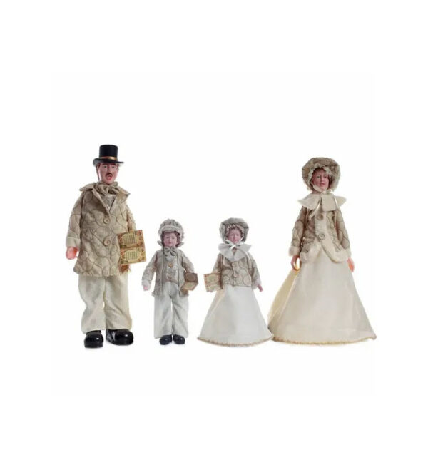 Familia Caroling 4 Piezas Dorado 26cm/22cm ML(SZ2312-69)