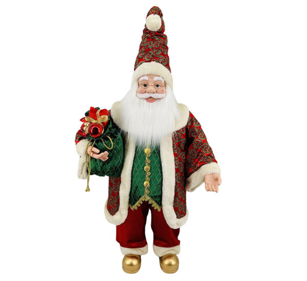 Santa Decorativo Parado 91Cm Rojo/Verde SANTINI (160-4502921)