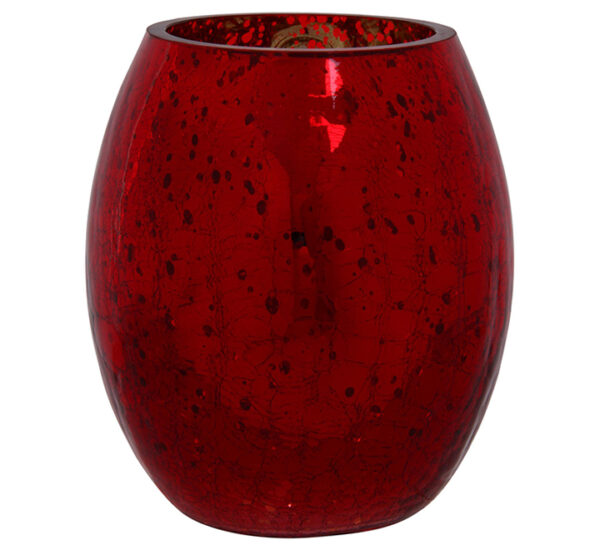 Portavela Vidrio 19Cm Rojo SANTINI (200-5800321)
