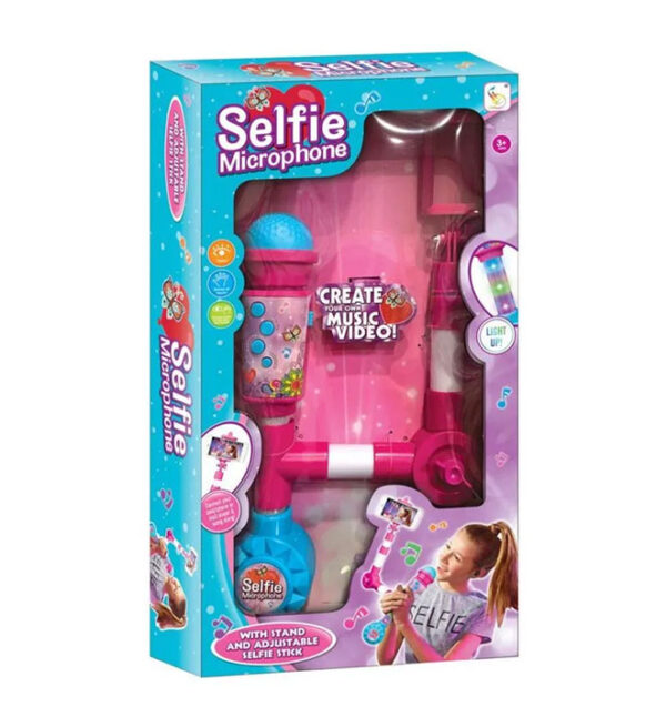 Juguete Micrófono Selfie Con Luz y Sonido HD-7760 (6100855)