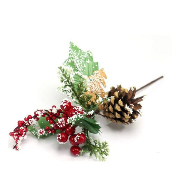Pick Navideño 24Cm Bayas/Pino Nevado CELINA (SM-14207)CEL(066-0038)