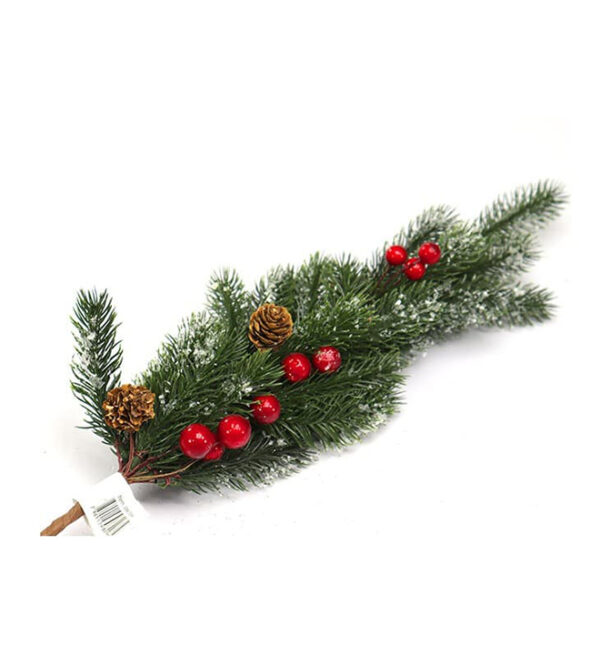 Pick Tallo Navideño 62Cm Pino/Baya Roja (SM11505A)CEL(066-0064)