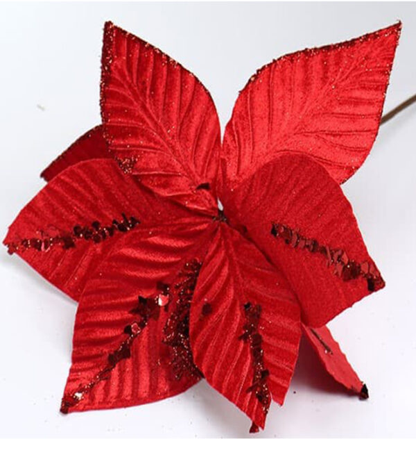 Flor Navideña 25Cm Decorativa CELINA (ZYSM2042)(066-0094)