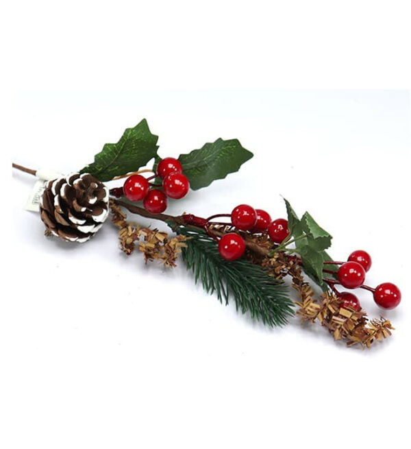 Pick Navideño 38Cm Pino/Bayas CELINA (ZYSM312-2)(066-0103)