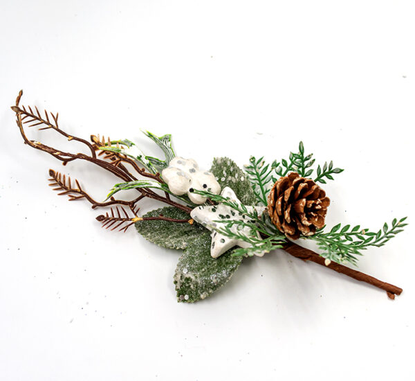 Pick Navideño 20Cm Blanco Estrella (ZYYQ2078) CELINA(066-0111)