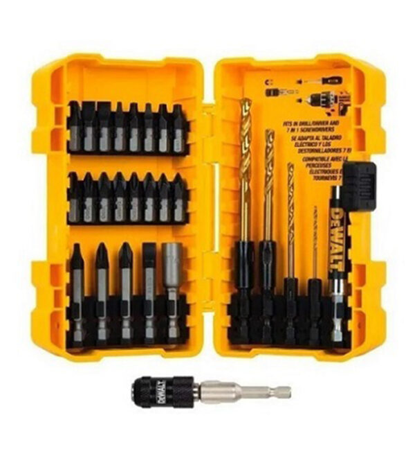 Kit Brocas/Puntas 27 Piezas Cambio Rápido Impacto (DWDW2504TG)
